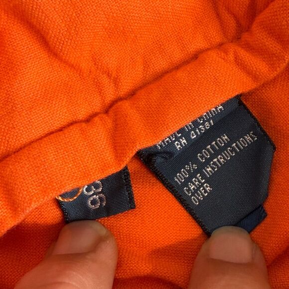 Polo Ralph Lauren Orange Straight Fit 9” Chino Shorts 36 - Picture 6 of 10